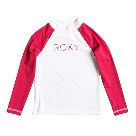 Roxy Sail Away Kids LS Rash Guard White Purple - 4k