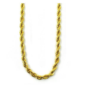 Gold Gods Rope Chain Gold 6mm/30inch