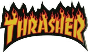 Thrasher Flame Logo Decal Sticker Assorted Medium 6inch