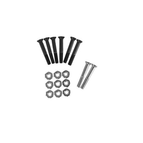 Shortys Silverados Hardware Black 1 1/4"