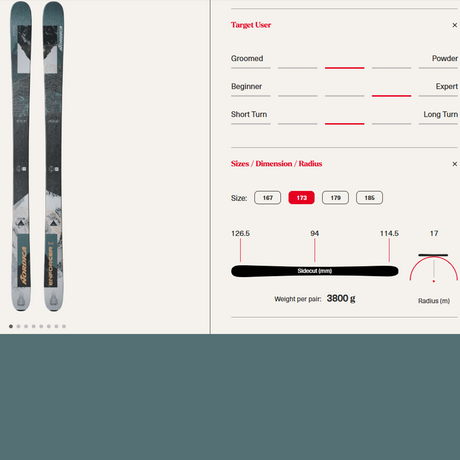 Nordica Enforcer 94 Skis Grey 173