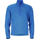 Marmot Drop Line Mens 1/2 Zip Sweater Fleece Surf Blue - Small
