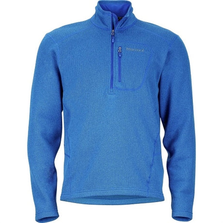 Marmot Drop Line Mens 1/2 Zip Sweater Fleece Surf Blue - Small