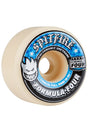 Spitfire F4 Conical Full Wheels Set White Blue 56mm/99d