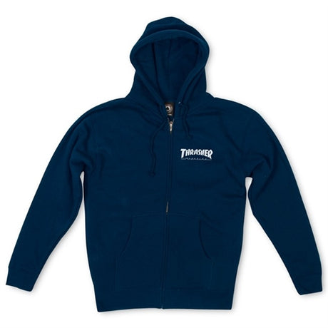 Thrasher Skate Mag Zip Hoody Navy Small