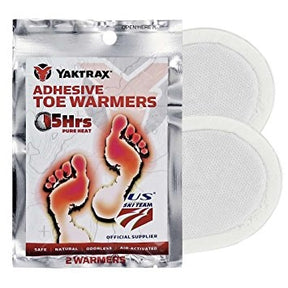 Yaktrax Adhesive Toe Warmer Clear One Size