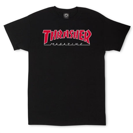 Thrasher Outlined SS Tshirt Black Red S - Small