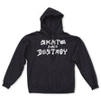 Thrasher Skate and Destroy Hoody Black White S