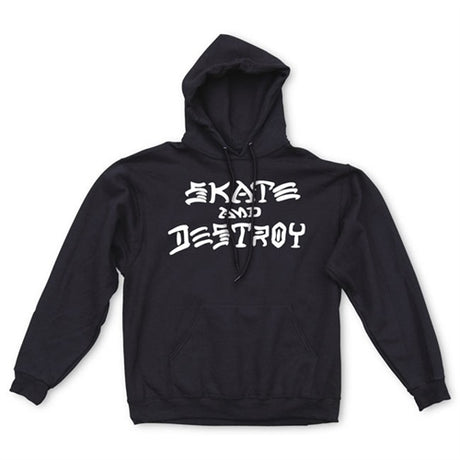 Thrasher Skate and Destroy Hoody Black White S