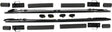 BLOCK SURF HARD RACK GUTTERLESS Black (1 SET)