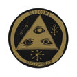 Welcome Talisman Logo Circle Black Gold 3"