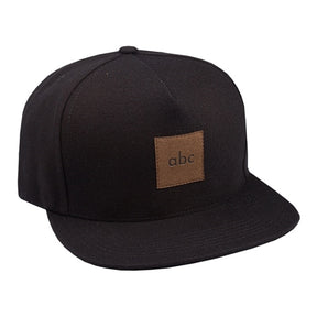 ABC Miles 5 Panel Hat Black Snapback