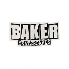 Baker Brand Logo Sticker Small Black White 4inch