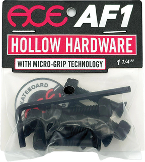 ACE 1.25" ALLEN HOLLOW W/GRIPPERS HARDWARE SET BLK