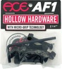 ACE 1.25" ALLEN HOLLOW W/GRIPPERS HARDWARE SET BLK