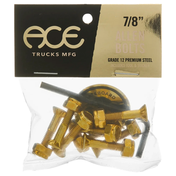 ACE 7/8" ALLEN HARDWARE SET GOLD