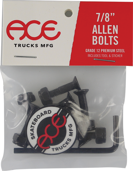 ACE 7/8" ALLEN HARDWARE SET BLACK