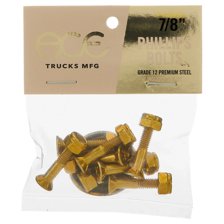 ACE 7/8" PHILLIPS HARDWARE SET GOLD