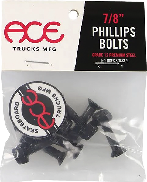 ACE 7/8" PHILLIPS HARDWARE SET BLACK