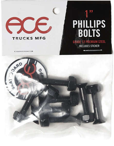 ACE 1" PHILLIPS HARDWARE SET BLACK