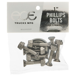 ACE 1" PHILLIPS HARDWARE SET SILVER