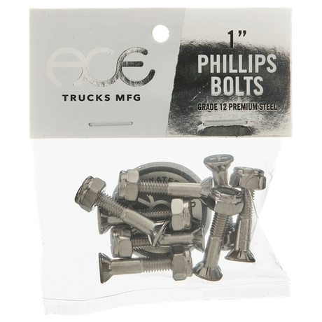 ACE 1" PHILLIPS HARDWARE SET SILVER