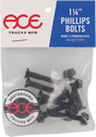 ACE 1-1/4" PHILLIPS HARDWARE SET BLACK