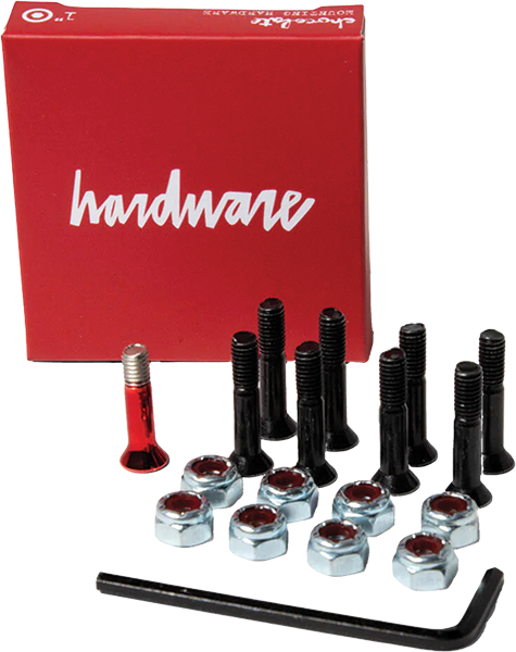 CHOCOLATE 1" ALLEN HARDWARE SET