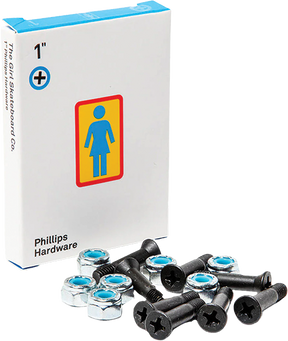 GIRL 1" PHILLIPS LONGNECK HARDWARE SET