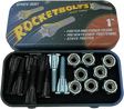 GRIND KING ROCKET BOLTS HARDWARE 1" BLK/SIL 1set
