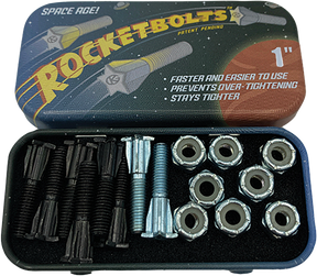 GRIND KING ROCKET BOLTS HARDWARE 1" BLK/SIL 1set