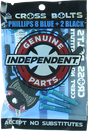 INDEPENDENT CROSS BOLTS W/TOOL 1" PHILLIPS BLK/BLUE 1set