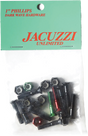 JACUZZI 1" PH HARDWARE SET - DARK WAVE BLACK/MULT