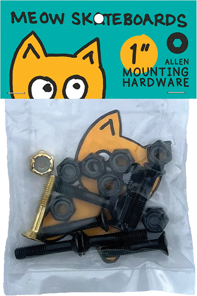 MEOW 1" ALLEN HARDWARE SET BLK/YEL