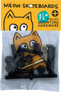 MEOW 1.25" PHILLIPS HARDWARE SET BLK/YEL