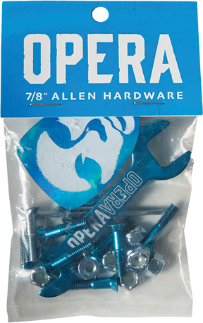 OPERA 7/8" ALLEN HARDWARE SET BLU/SIL