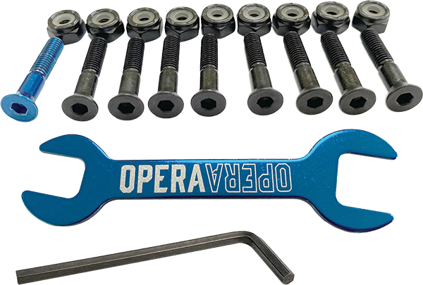 OPERA 1" ALLEN HARDWARE SET BLK/BLUE