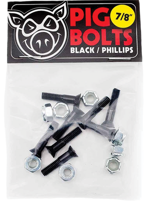 PIG BLACK PHILLPS HARDWARE SET 7/8" BLK/SIL