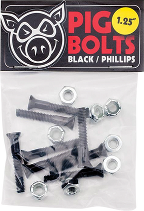PIG BLACK PHILLPS HARDWARE SET 1.25" BLK/SIL