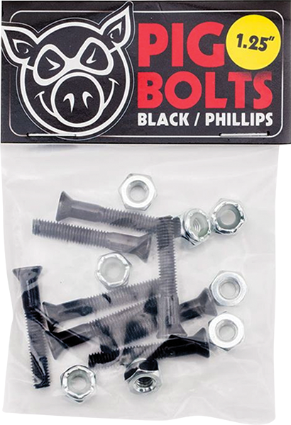 PIG BLACK PHILLPS HARDWARE SET 1.25" BLK/SIL