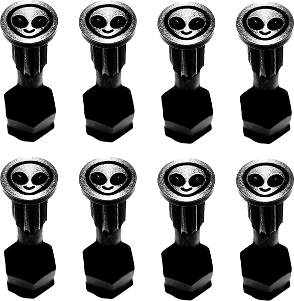 SCREW CITY HARDWARE SET 1" ALIEN BLACK