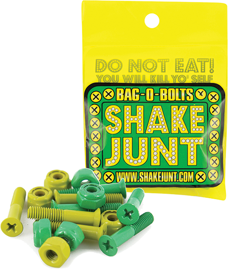 SHAKE JUNT BAG-O-BOLTS ALL GRN & YEL 7/8" PHILLIPS 1set