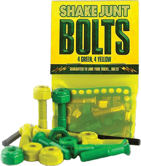 SHAKE JUNT BAG-O-BOLTS ALL GRN & YEL 1" PHILLIPS 1set