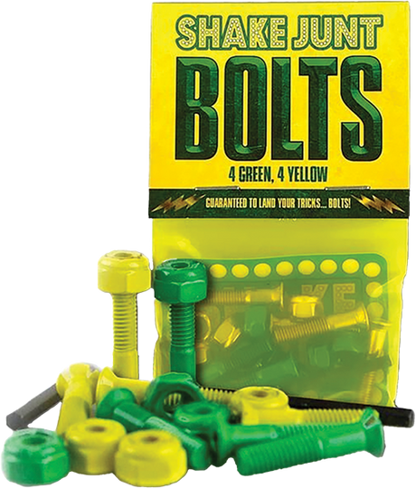 SHAKE JUNT BAG-O-BOLTS ALL GRN & YEL 1" PHILLIPS 1set