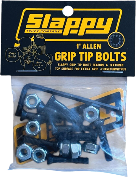SLAPPY GRIP TIP ALLEN BOLTS SET 1" BLACK