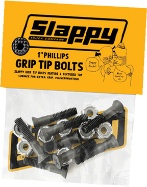 SLAPPY GRIP-TIP PHILLIPS BOLTS SET 1" BLACK