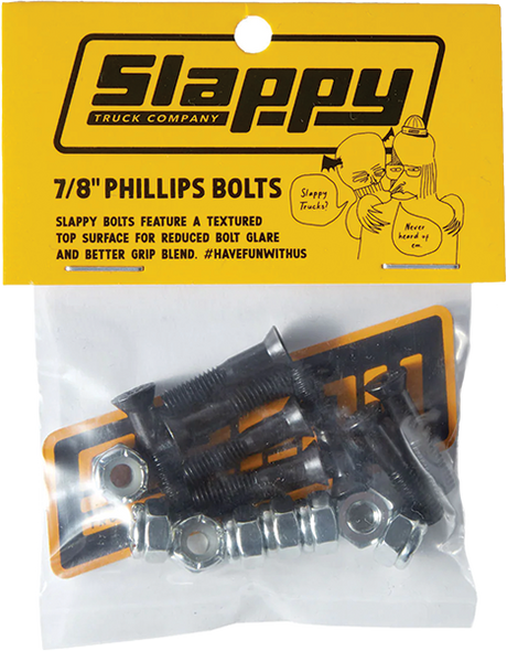 SLAPPY PHILLIPS BOLTS SET 7/8" BLACK