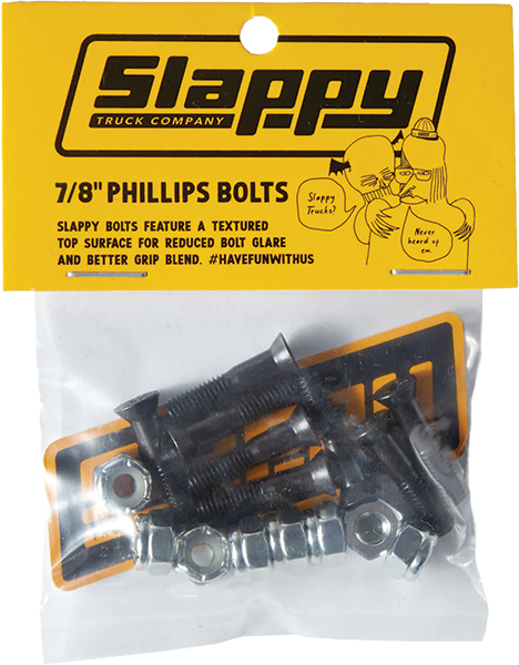 SLAPPY PHILLIPS BOLTS SET 7/8" BLACK