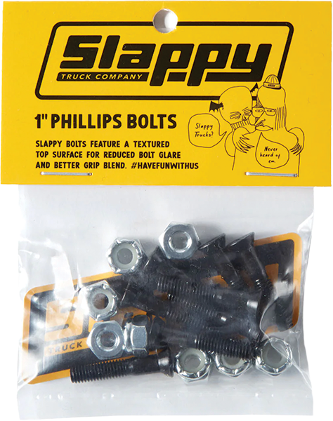 SLAPPY PHILLIPS BOLTS SET 1" BLACK