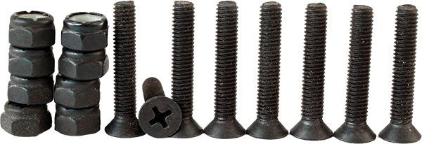 STANDARD 1.125" PHILLIPS (SET) HARDWARE packaged